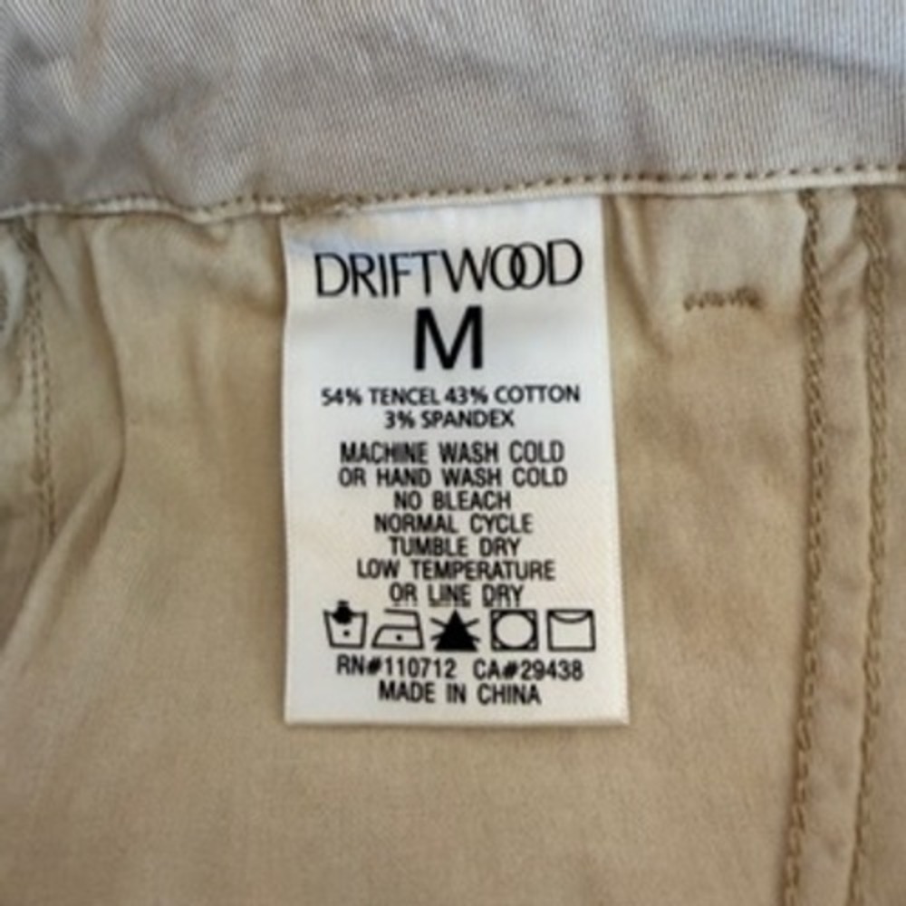 Driftwood Embroidered Pants Size Medium - Picture 7 of 7